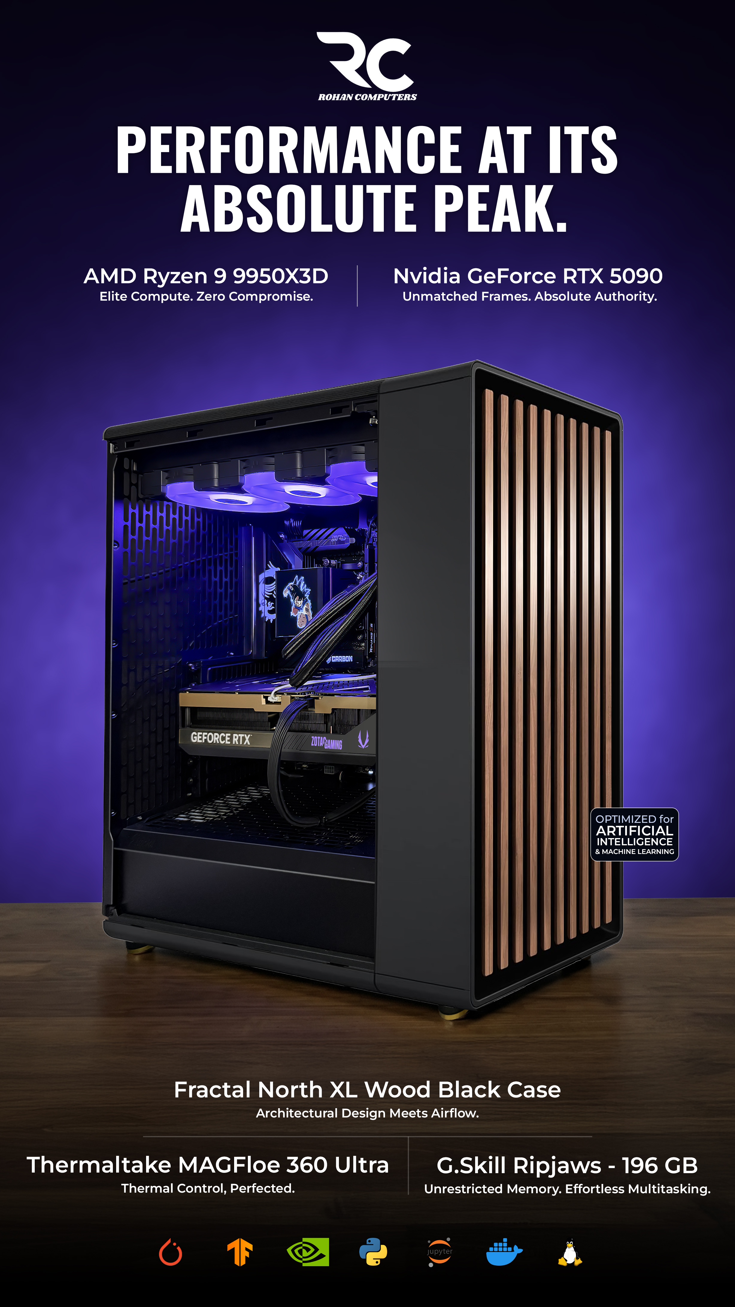 Ryzen 9 9950X3D x RTX 5090 flagship build