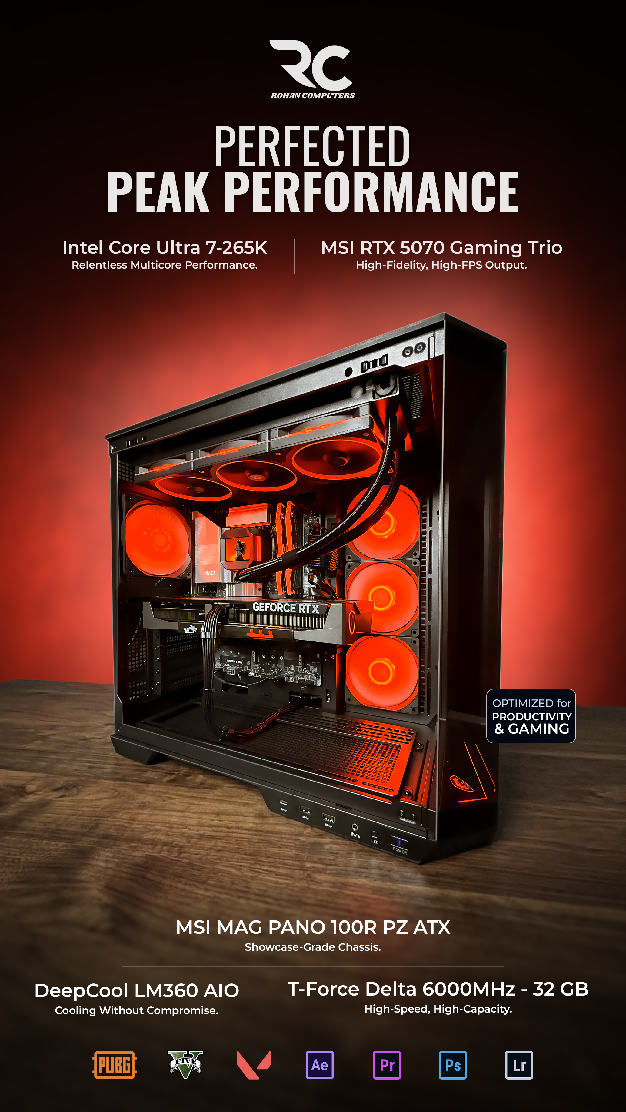 Intel Core Ultra 7 x RTX 5070 build